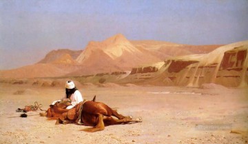 Árabe Painting - El árabe y su corcel árabe Jean Leon Gerome